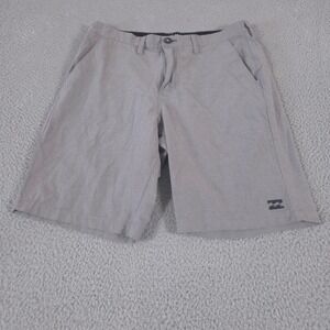Billabong Shorts Mens 32 Grey Crossfire Submersible Walkshorts Hybrid Stretch 9"